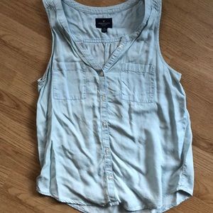 American Eagle Chambray Top
